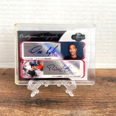 Don Lyle Ryan Garko 2008 Topps Co-Signers Dual Autographs CS-LG Auto Card