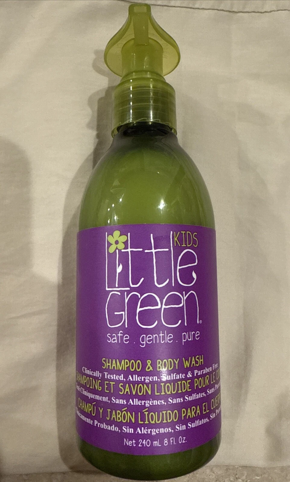 Kids Little Green Shampoo & Body Wash 8 oz. Safe. Gentle. Pure. Free Ship