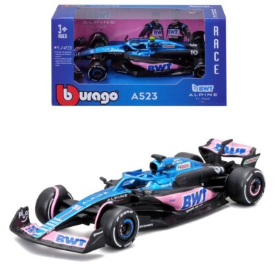 Bburago Alpine A523 Formel 1 F1 2022 Esteban Ocon 24 Maßstab 1:43 Spielzeugmodell
