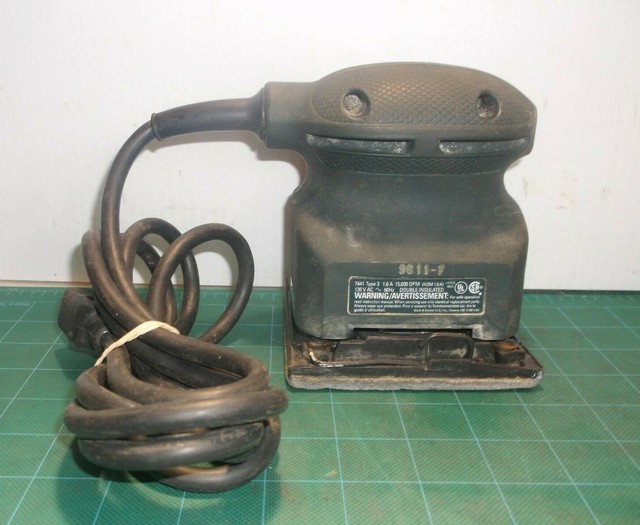 Black & Decker 7441 1.6A 120V Quick Finish Electric Power Block Sander