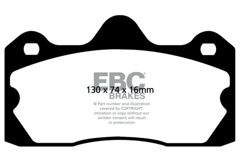 EBC for 10+ Lotus Evora 3.5 Redstuff Rear Brake Pads - ebcDP3060C