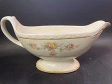 Vtg Homer Laughlin Eggshell Georgian Countess Gravy Boat Floral China from 1942!