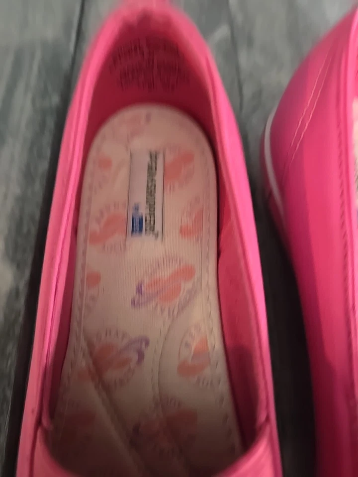 Zapatos sin cordones de cuña Grasshoppers by Keds Red Hat Society de 1,5" para mujer talla 7W rosa Foto 3 de 4