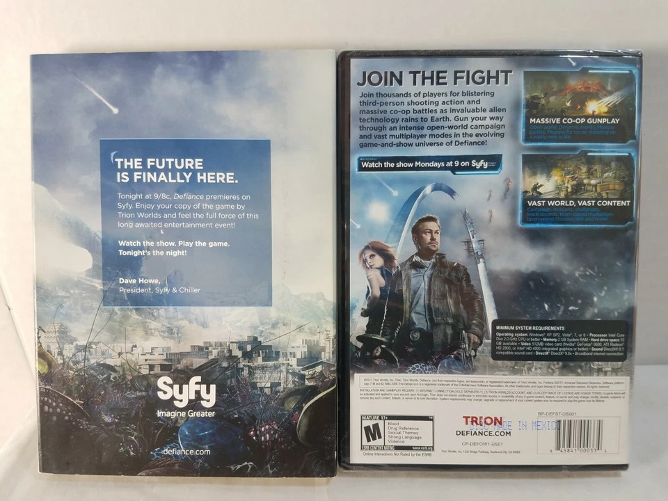 Defiance PC DVD-ROM FPS Shooter Game Slipcover Box Art Cover BRAND NEW SEALED - Image 2 of 3