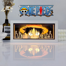 One Piece Ruffy 3D Lightbox Nachtlicht Anime Deko - Ostern Weihnachten Geschenk