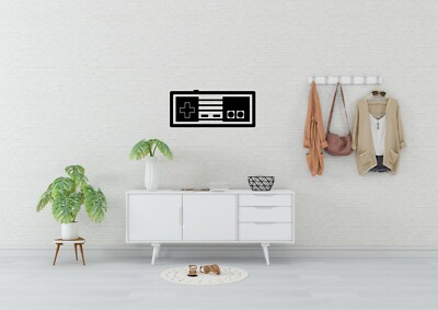 NES Gamepad inspiriertes Design Gaming Dekor Wandbild Aufkleber Vinyl Aufkleber