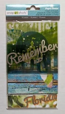 Paper House Snap Shots Florida Disney World Travel Mixed Card Pack Scrapbooking