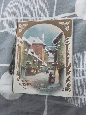 Beautiful 1920s New Year's Card Unused Nice Condition