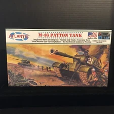 ATLANTIS A301 M-46 PATTON TANK MODEL KIT-NIB-1:48 SCALE