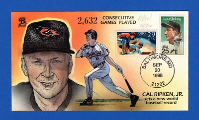Cal Ripken Plays 2,132 Consecutive Games Breaks Gehrig Record Bevil ...