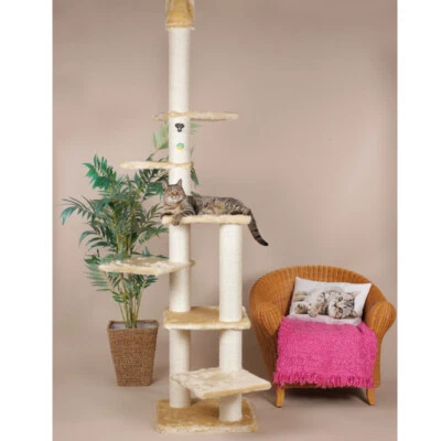 deckenhoher Kratzbaum Modell Seniora von Clevercat in vielen Farben lieferbar