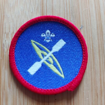UK Scouting eingestellte Pfadfinderaktivität Abzeichen Kanufahrer 