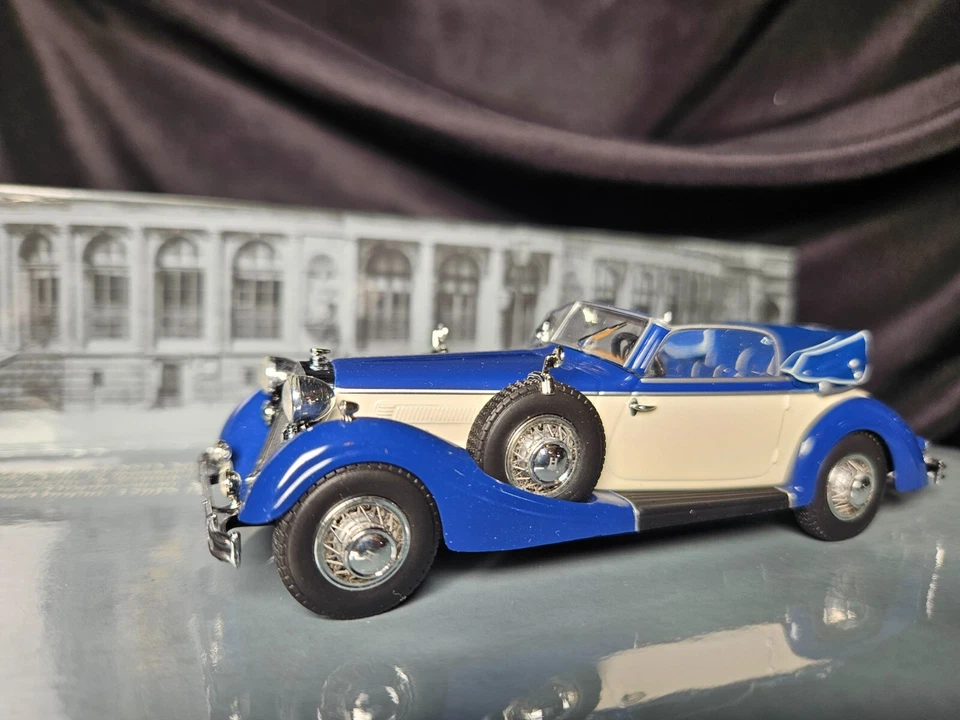 Paul's Model Art 1938 Horch 853A Sport-Cabriolet 1:43 Scale Inv. #4576 - Image 3 of 4