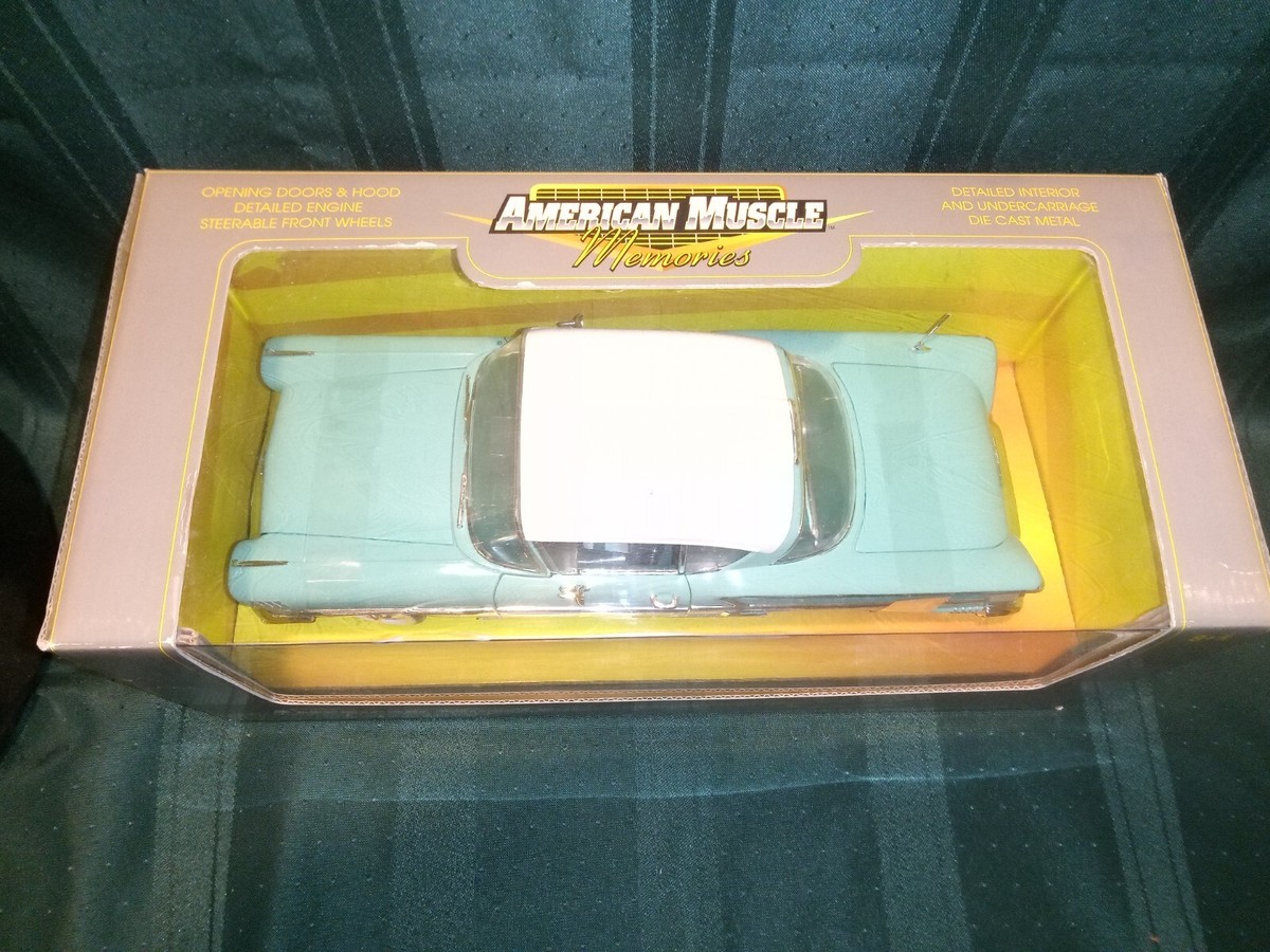 Ertl American Muscle Memories 1958 Chevy Impala Teal 1:18 Diecast