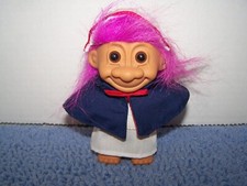 Vintage Troll Doll Russ Berrie Nurse Florence Nightingale 90's Pinkish Hair