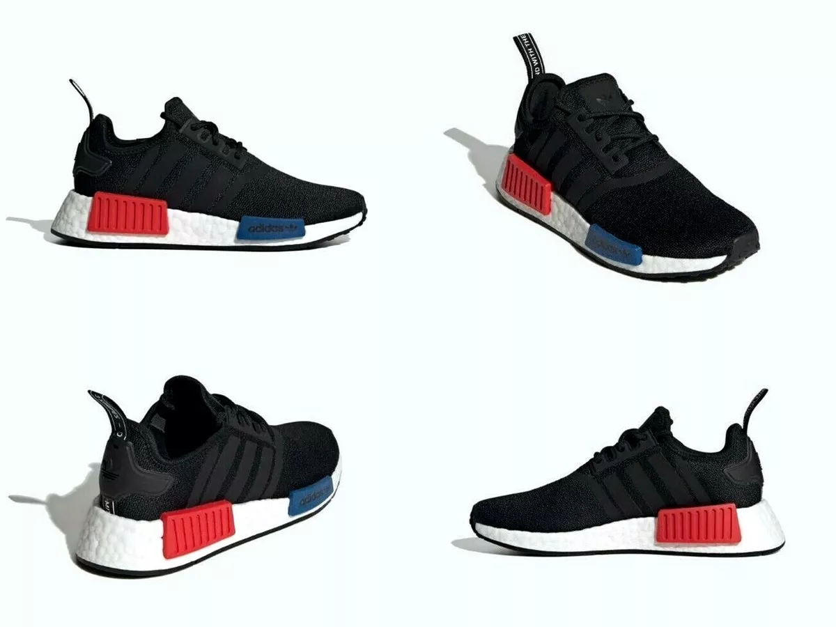 Adidas Originals NMD J Shoes Core Black White Kids US Size 6 W 7
