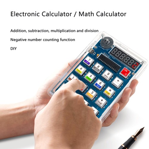 Desktop Calculator 11 Digit Display Battery/USB Electronic Production DIY Kit - Picture 17 of 26