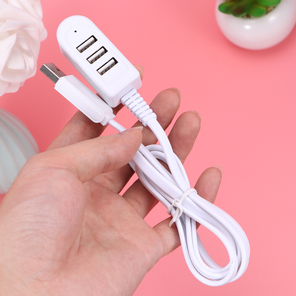 Ultra Slim 4-Port USB 3.0 Hub with Power Adapter for Fast Data Transfer
