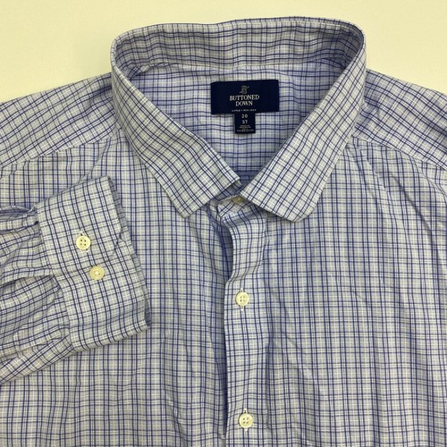 Buttoned Down Dress Shirt Mens 20 White 