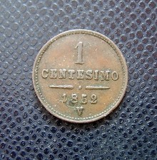 AUSTRIA - ITALY - VENEZIA / 1 CENTESIMO / 1852 V