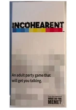 INCOHEARENT Adult Party Card Game 17+ 2-20 players Compete Gibberish NEW SEALED
