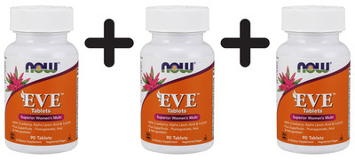 3 x NOW Foods Eve Superior Women's Multi - 90 tabs (277,59 EUR/kg)