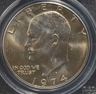MS65 1974-D Eisenhower Dollar Ike PCGS Blue Lbl — photo 3