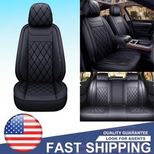 5-seats Car Seat Cushion Cover Frontrear Cushion Full Set For Nissan Pu Leather