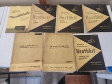 Lot Of 7 Heathkit MANUALS CB 1 - V 7A - BE 5 - TC 2 - V 7 - GW 10D - IT 11