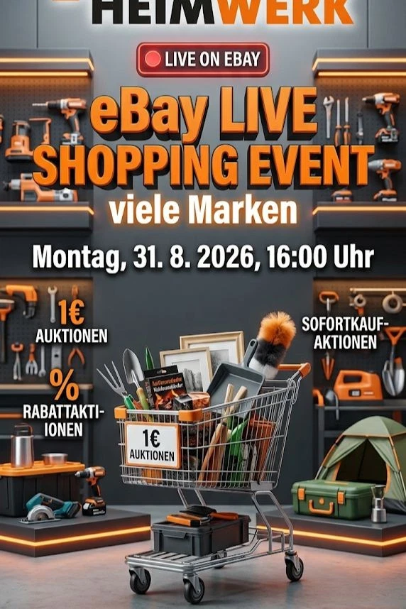 HEIMWERK LIVE AUF EBAY – DIE SCHNÄPPCHEN-SHOW!