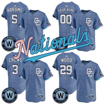 Men's Nationals Blue 2025 City Connect Jersey