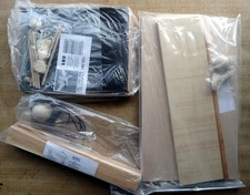 3 Woodwork kits - flying dragon, mobile seagull / pelican, door stopper