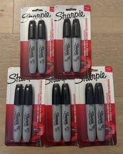 SHARPIE Permanent Markers, Chisel Tip, Black, 10 Count