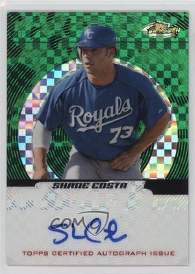 2005 Topps Finest Green X-Fractor 39/50 Shane Costa #145 Rookie Auto RC 0q4
