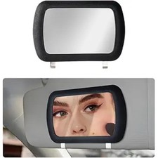 Sun Visor Vanity Mirror, Clip on Sun Shading Makeup Mirror Interior Rear View Mi