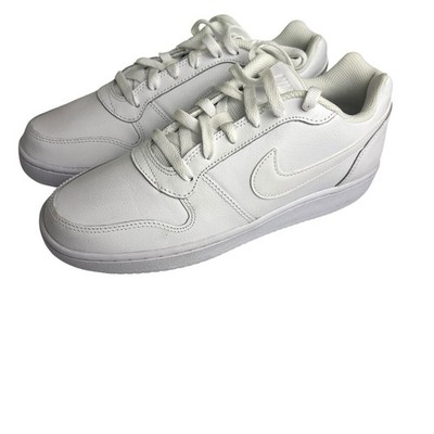 Nike Ebernon Low White Sneakers Men s 8.5 AQ1775-100 Classic Clean