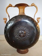 Grande giara indiana antica, in ottone