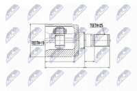 Nty Gelenksatz, Antriebswelle NPW-HY-518 FüR Hyundai