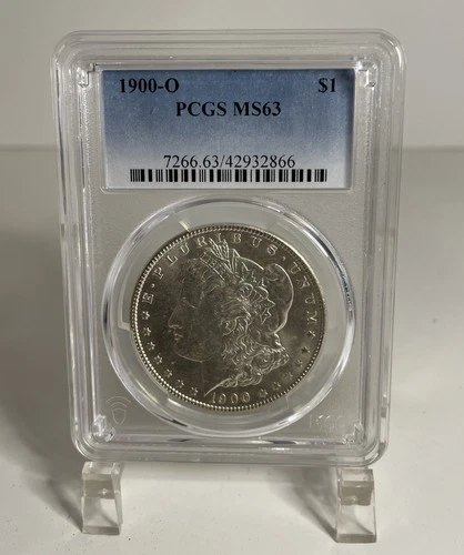 🔥1900-O Morgan Silver Dollar PCGS MS63 Cert#42932866 New Orleans Mint BU Coin🔥