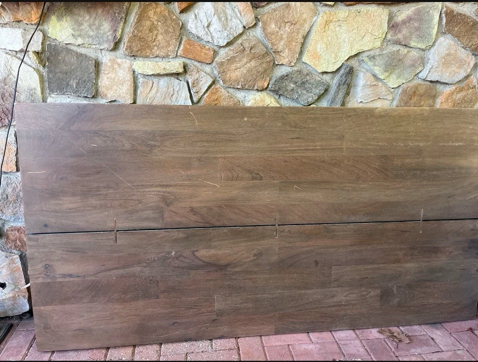 West Elm Dining Table With Bench Chairs - Image 3 of 4