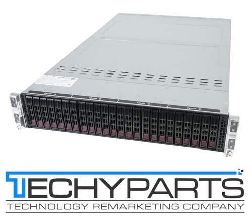 SuperMicro SYS-2028TP-HTR-SIOM 4-Node X10DRT-PS 2U SuperServer w/ AOC-MTG-i4SM