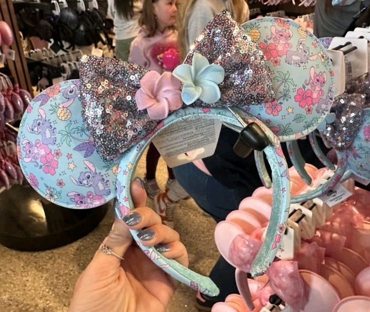NEW🌟2026 Disney Parks WDW Stitch & Angel Aloha Minnie Mickey Ears