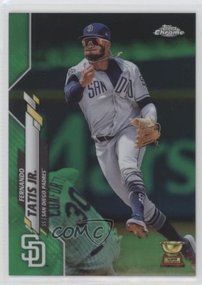 2020 Topps Chrome Green Refractor 30/99 Fernando Tatis Jr (Fielding) #84 2s2