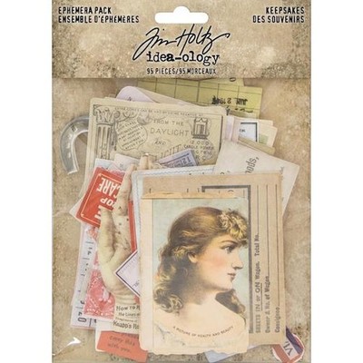 Tim Holtz Idea-ology Ephemera Pack 95 Teile - Andenken TH93958