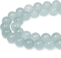 Perlen Zum AuffäDeln 6Mm 60 StüCk Graublaue Jade Edelsteine Perlen Mit Loch Natü