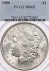 1900 $1 PCGS MS65 Morgan Silver Dollar Gem Uncirculated - Smooth Surfaces