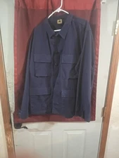 New Men's Propper BDU Shirt Coat Jacket  4 Pocket Navy Blue Ripstop XLR