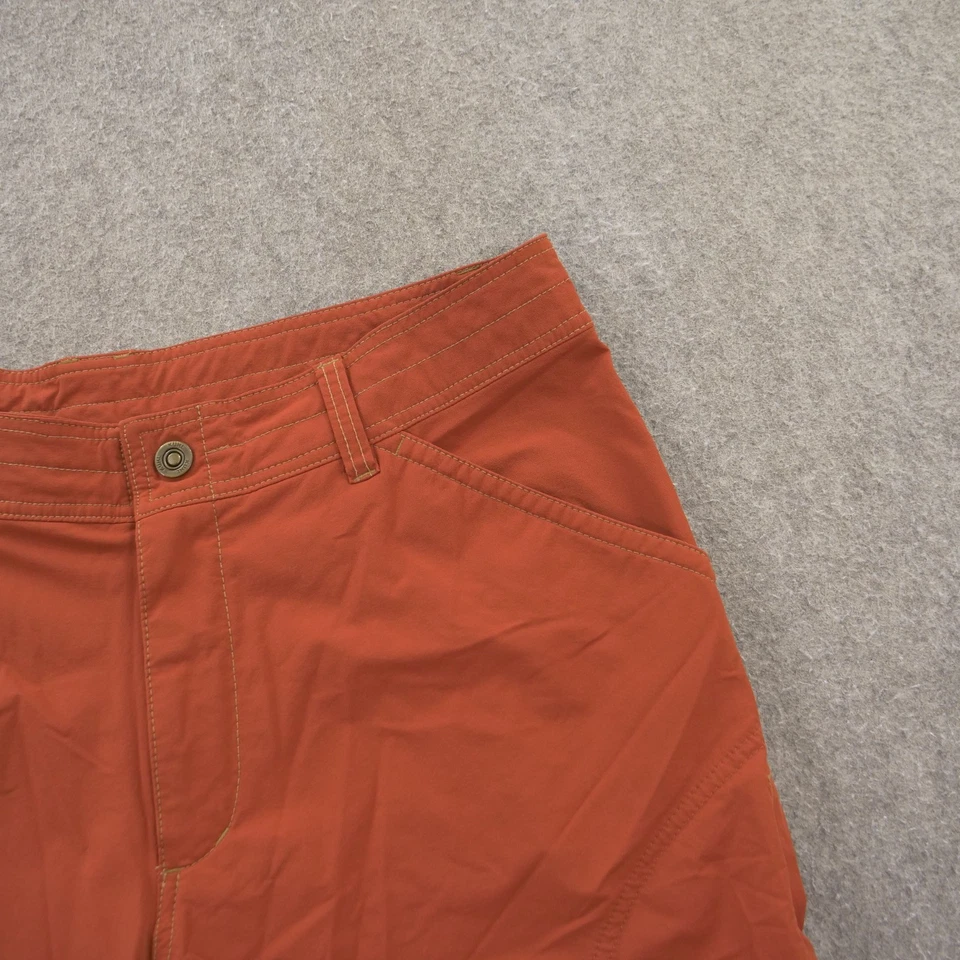 Pantalones Cortos Kuhl Para Hombre 32 Naranja Quemado Frente Plano Chinos Senderismo Aire Libre 12" Foto 4 de 4