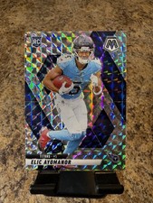 2025 Mosaic - Elic Ayomanor SILVER HOLO PRIZM Rookie #333 Tennessee Titans RC