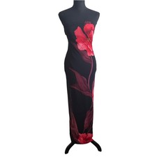 Fashion Nova Womens Coquette Dark Floral Maxi Dress S Fairy Grunge Whimsigoth
